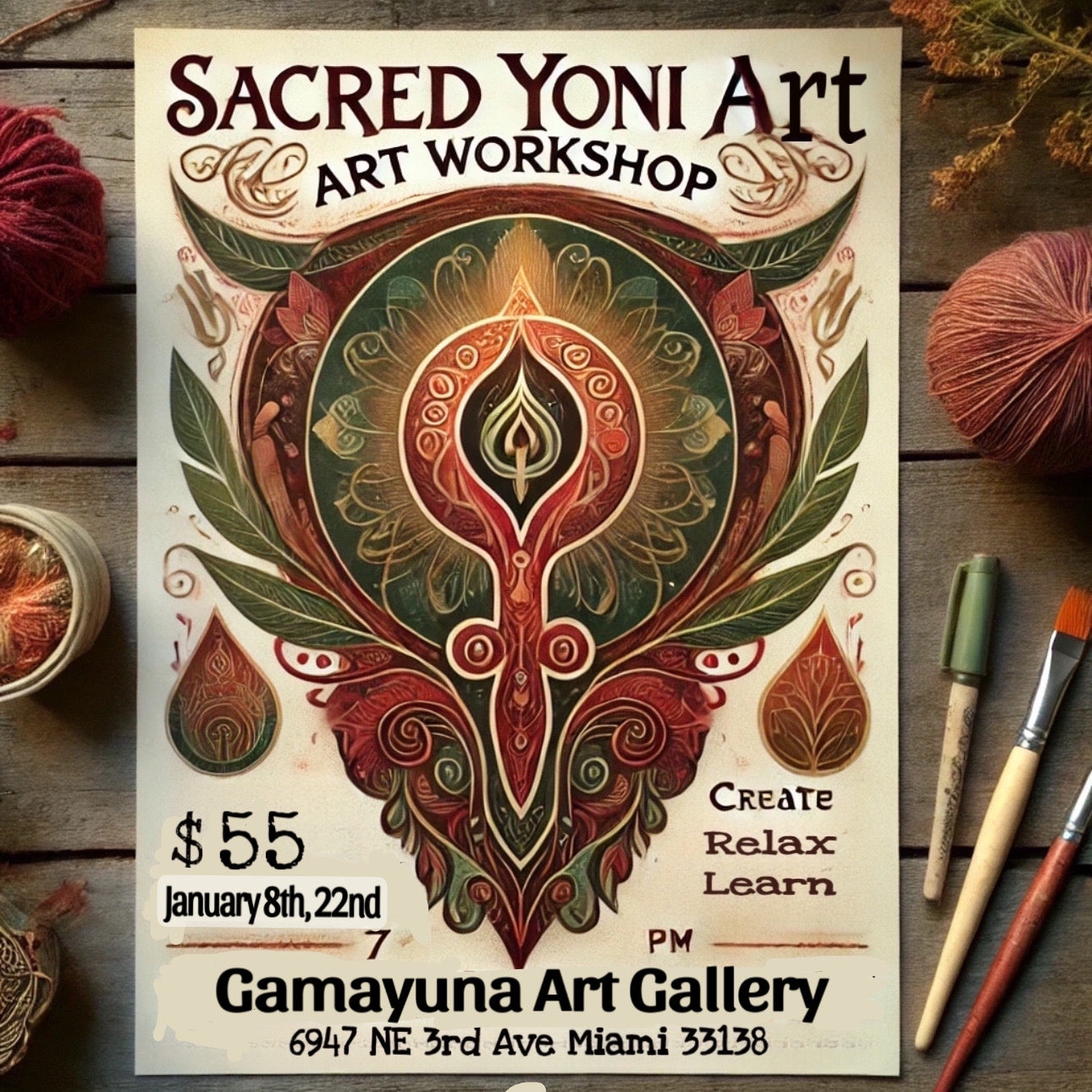 Sacred Yoni Art Workshop